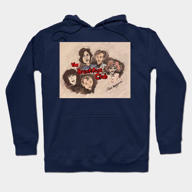 The Breakfast Club Hoodie by TheArtQueenOfMichigan 